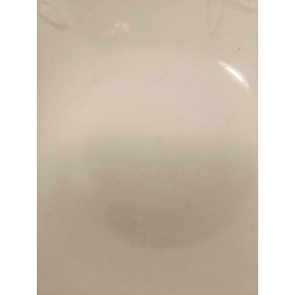 Gibson China Embossed Fruit Serving Bowl 9.5" Apple Grapes Leaves White Single - Picture 5 of 13